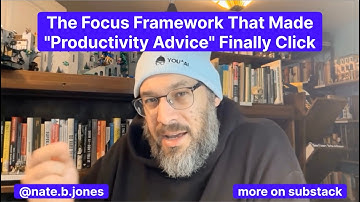 The Focus Framework That Made "Productivity Advice" Finally Click