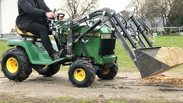 I Built a Hydraulic Front Loader From a Lawn Tractor