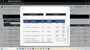 Control de Entradas y Salidas en Google Sheets | Hoja de Cálculo Entradas y Salidas de Almacén