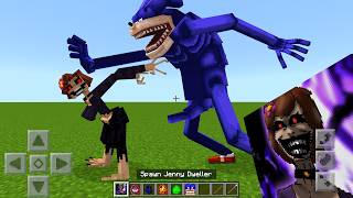 Every Shin Sonic vs Jenny Dweller Mod ADDON UPDATE in MINECRAFT PE