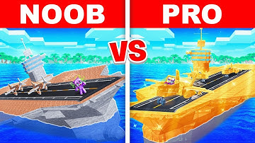 WORKING AIRCRAFT CARRIER Build Challenge in Minecraft!