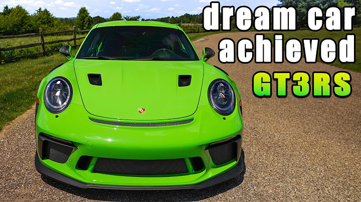 The GT3RS is a Dream Car and Here's Why