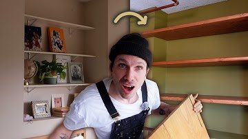 DIY Floating Wood Shelves for Only $20 Each!!