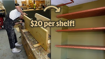 DIY Floating Wood Shelves for Only $20 Each!!