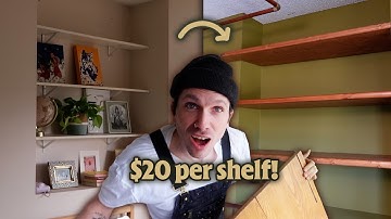 DIY Floating Wood Shelves for Only $20 Each!!