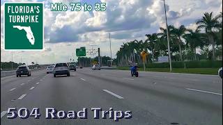⁴ᴷ Road Trip #1132 - Florida's Turnpike S - Mile 75-35 | Miami Distant Suburbs