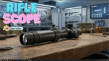 Beginner Hard-Surface Modeling Tutorial: Rifle Scope (Step-by-Step)