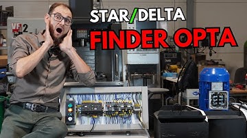 Wiring diagram and star–delta starter connection on Finder OPTA in CODESYS