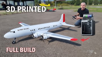 GIANT AIRLINER 3D Printed RC Airplane. DIY Full 3D Print DC-6 With Creality K2