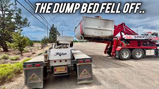 Dump Truck Loses It’s Bed 😳