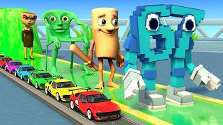 Long Slide Game With Cow Elephant Gorilla Hippopotamus Tiger 3d Animal Game Funny 3d Animals