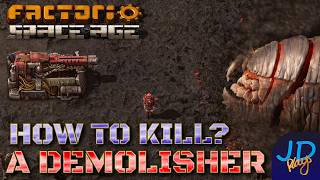 How to Kill a Demolisher? ⚙️ Factorio Space Age 🏭 Tutorial. Walkthrough