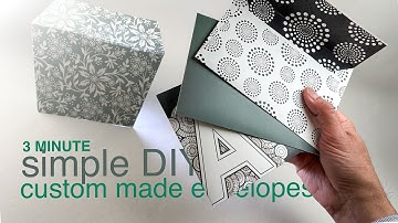 ZERO MEASURING! Make the Perfect Custom Envelope for ANY Card In Minutes!