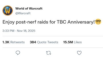 NERFED RAIDS IN TBC ANNIVERSARY?? LOL