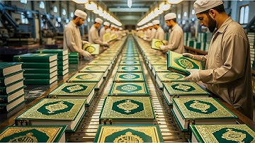 كيف يتم طباعة مصحف القرآن الكريم داخل المصنع - Qur'anFactory