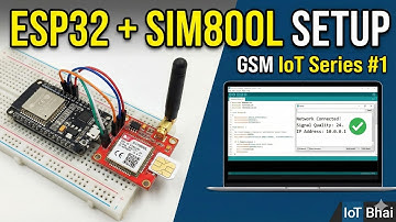 SIM800L aansluiten op ESP32 | GSM-installatie en netwerktest (GSM IoT-serie #1)