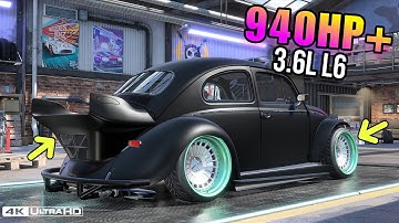 940HP VOLKSWAGEN BEETLE in NFS Heat | Insane Max Build & Customization