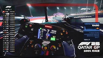 ULTRA REALISTIC F1 25 -  Max Verstappen Red Bull RB21 Qatar GP