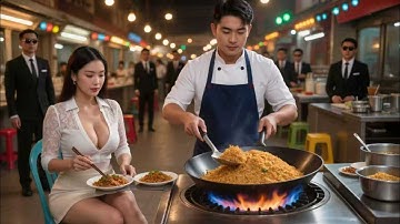 美女總裁吃了一口擺攤小夥的3元炒飯，竟一眼相中逼他閃婚，殊不知小夥竟是隱藏萬億首富，從此暗中幫助她逆襲，美女總裁淪陷要給他生娃！#短劇  #總裁灰姑娘 #窮小子逆襲#爆燃短劇KingDrama