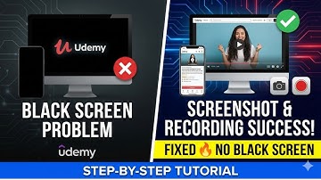 How to Take Screenshots on Udemy Without Black Screen (2025 Working Method)