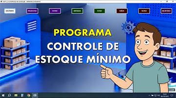 Sistema de Controle de Estoque de BAIXO CUSTO | Alerta de Estoque Mínimo e Máximo | Fácil de Usar