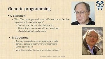 Concept-based Generic Programming - Bjarne Stroustrup - CppCon 2025