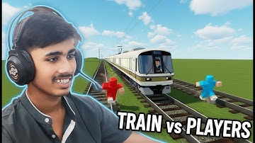 TRAIN vs PLAYERS Race in Roblox Rails Unlimited! 😱 | Roblox Train Games | Anand Plays