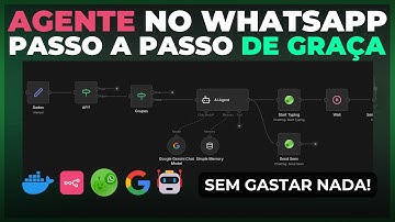 N8N Whatsapp GRÁTIS: Crie seu primeiro Agente de IA sem gastar NADA! Tutorial Fácil Atualizado 2026