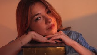 VERY SLOW soft spoken reading to put you to sleep ✨ ASMR [ some book tapping and scratching]