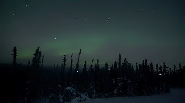 Aurora Borealis Fairbanks Alaska 2025 | Geminid Meteor Shower Timelapse