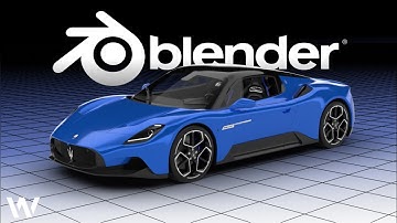 Modeling Maserati MC20 2021| Blender 3D modelling Timelapse
