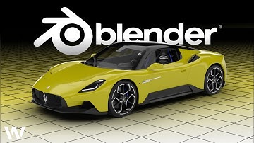 Modeling Maserati MC20 2021| Blender 3D modelling Timelapse