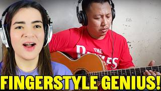 Alip Ba Ta 'Fingerstyle Genius' Cover Desi Ratnasari - Tenda Biru |  REACTION