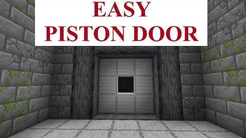 Easy 3x3 Doughnut Door Tutorial For Minecraft Bedrock