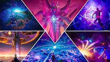 All Fortnite Chapter Finale Events (Chapter 1 - Chapter 7 Zero Hour Event)