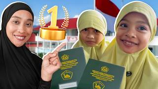 ALUNA AND AMANDA RECEIVED THEIR REPORT CARDS!! WE AWARDED THEIR CLASS AT SCHOOL, THANK GOD!!