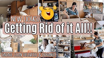 NEW HOUSE GARAGE CLEAN DECLUTTER & ORGANIZE 2025 :: MESSY HOUSE TRANSFORMATION