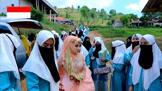 Village life in indonesia, muslim wedding in village, rural village life in indonesia walking 4k