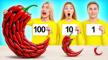 100 Layers of Food Challenge | Crazy Cooking Battle by Multi DO Challenge