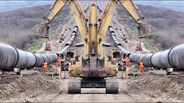 How Engineers Build Pipelines on Cliffs, Rivers and Cities. Pipeline construction and infrastructure