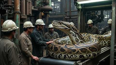 Inside the Python Leather Factory–Million-Dollar Products Are Made from Python Skin (Full Process)