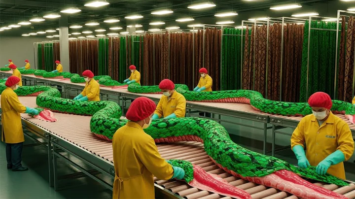 Inside the Python Skin Factory – How Exotic Snakes Become $30,000 Luxury Bags Full Process