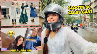 Kavya Rone lagi Usko Ghar ki Yaad aa rahi hai 🥺Aaj 1st Time akele Scooty leke Kathak Classes gai
