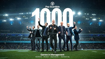 Pep Guardiola reaches 1000 GAMES in management