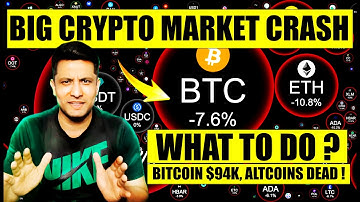 ⚠️ EMERGENCY - WHY BITCOIN & CRYPTO MARKET CRASHING? BITCOIN $94K! What will happen, what should ...