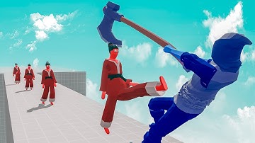 TAEKWONDO TEAM vs EXECUTIONER TEAM| Totally Accurate Battle Simulator-TABS