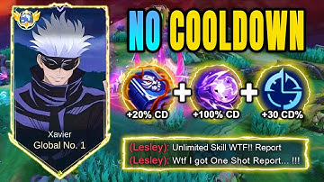XAVIER NEW OP NO COOLDOWN + FULL DAMAGE BUILD! UNLI SKILLS + OP DAMAGE 🔥 | MOBILE LEGENDS