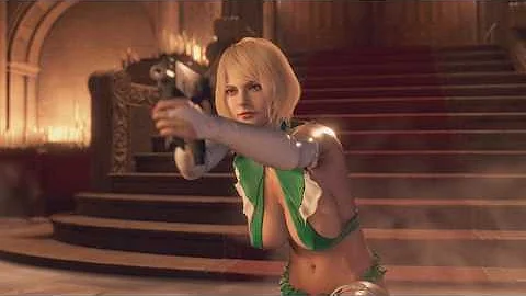 Resident Evil 4 Remake Ashley Green Christmas Suit DOCKS S++ Rank