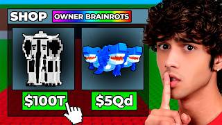 Steal a Brainrot, But There’s an OWNER SHOP…