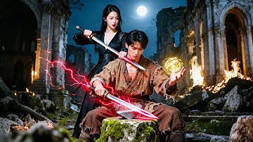 女劍客半夜挑釁只會磨劍的廢柴小夥，怎料他是劍神傳人，宗門被血洗他不再低調，一劍威震天下！#爽劇 #逆襲 #反轉